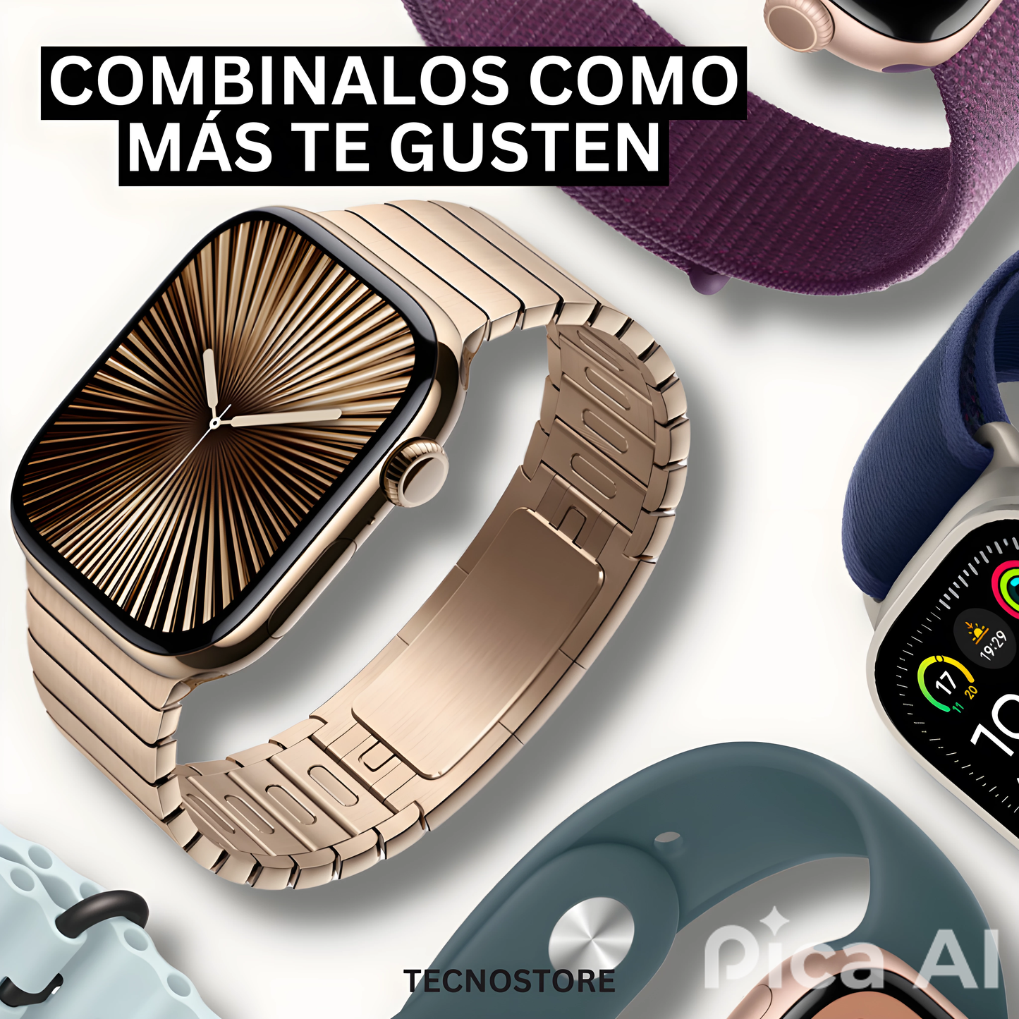 Apple Smart Watch + 7 Correas + Envío Gratis